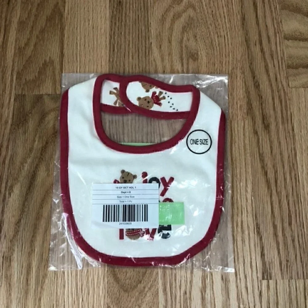 Gymboree Joy Hope Love Bib NWT Christmas